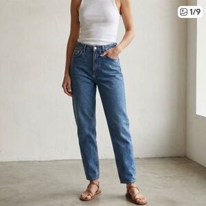 COS Tapered High Rise Ankle Crop Leg Jeans, Size 29